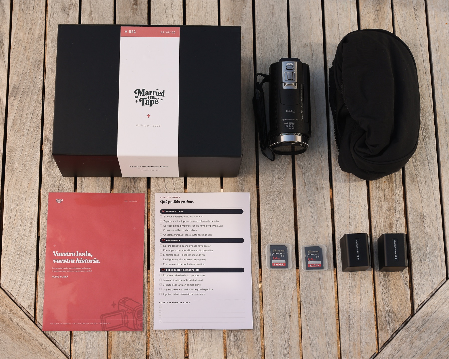 Married on Tape Camcorder-Box mit Zubehör